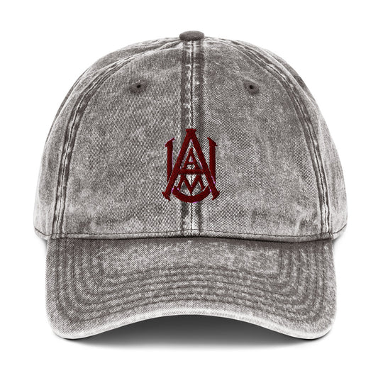 Embroidered  Vintage Cotton Twill AAMU Logo Cap